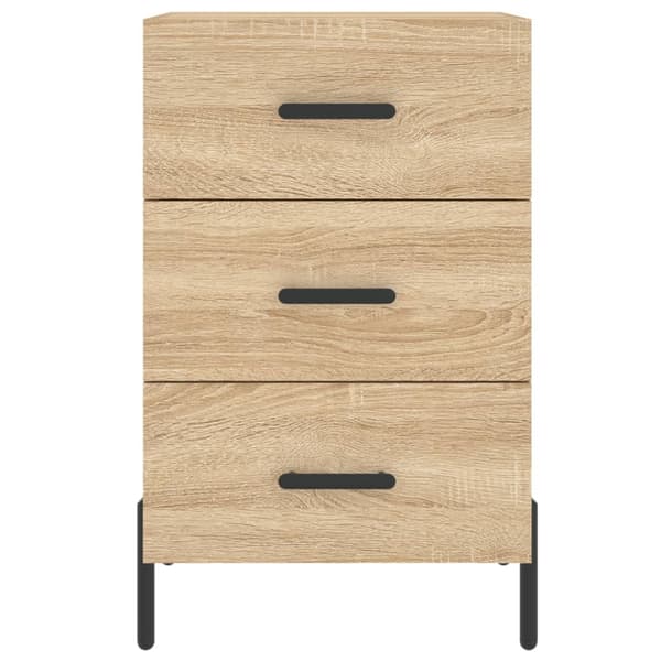 vidaXL Nattbord sonoma eik 40x40x66 cm konstruert tre