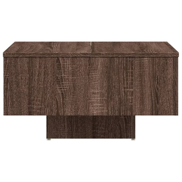 vidaXL Soffbord brun ek 60x60x31,5 cm konstruerat trä