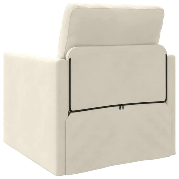 vidaXL Soffsäng Kräm 74 x 77 x 81 cm Sammet