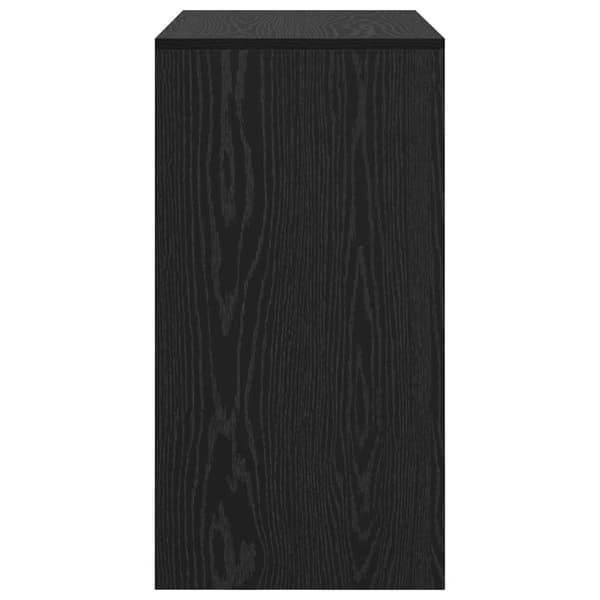 vidaXL Skrivebord Svart Eik 80 x 40 x 76 cm