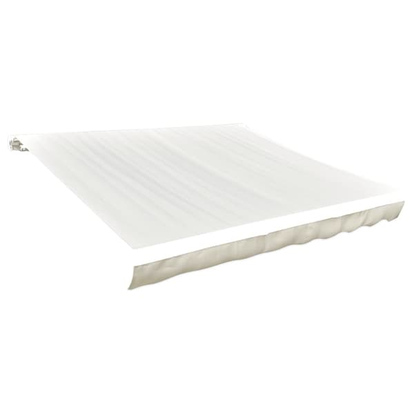 vidaXL Ersättningstyg för markis gräddvit 500x300 cm polyester