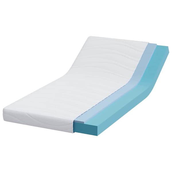 vidaXL Madrass Vit 90 x 200 cm Jacquardtyg