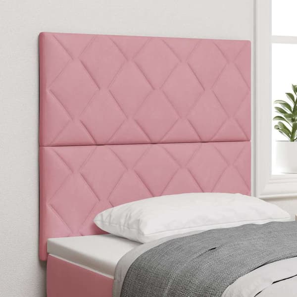 vidaXL LED huvuddyna Rosa 90 cm Sammet