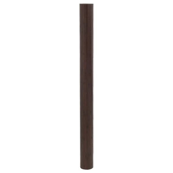 vidaXL Rumsavdelare mörkbrun bredd 400 cm höjd 165 cm bambu
