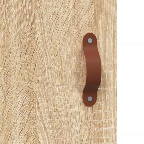 vidaXL Highboard sonoma eik 34,5x34x180 cm konstruert tre