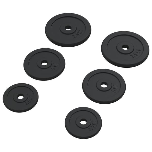 vidaXL Vektskiver 6 stk 30 kg støpejern