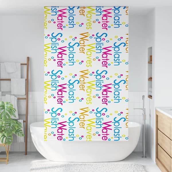 vidaXL Rullgardin för dusch 130x240 cm tyg bredd 126 cm