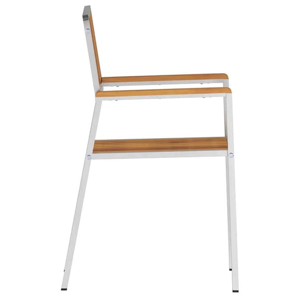 vidaXL Hage Stol 2 pcs Brun 56 x 54,5 x 87 cm Solid akasietre