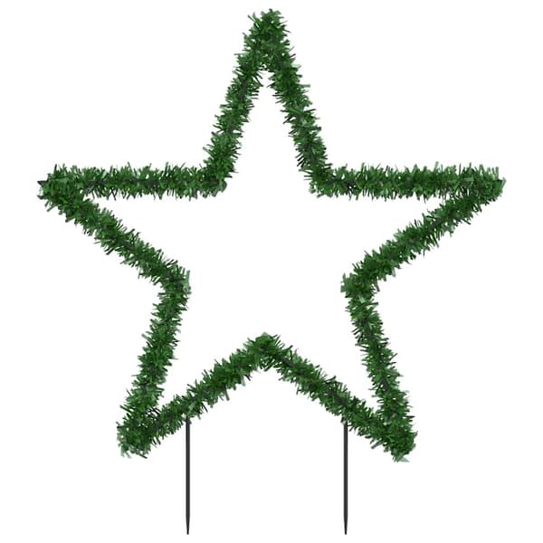 vidaXL Julelysdekorasjon med pigger stjerne 115 LEDs 85 cm