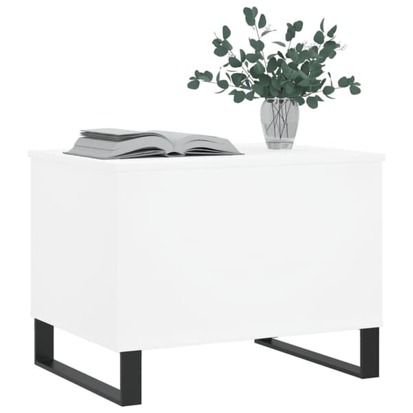 vidaXL Soffbord vit 60x44,5x45 cm konstruerat trä