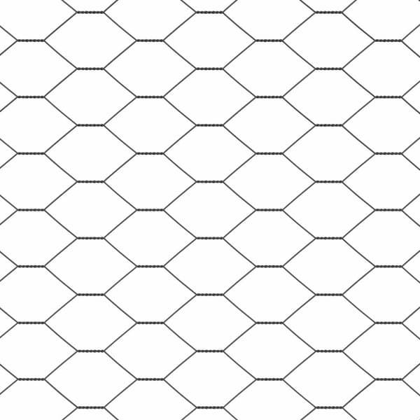 vidaXL Sekskantet gjerde Grå 0,6 x 10 m PVC