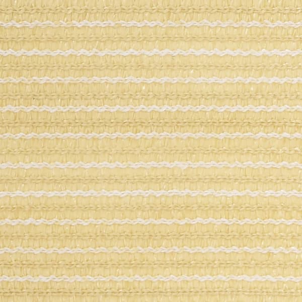 vidaXL Balkongskjerm beige 75x500 cm HDPE