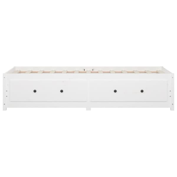 vidaXL Dagbädd vit 80x200 cm massiv furu