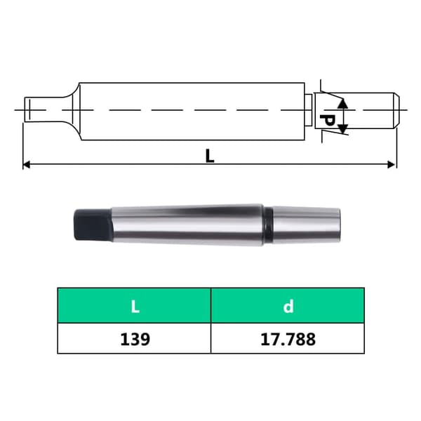 vidaXL Snabbchuck MT3-B18 med 16 mm spännvidd