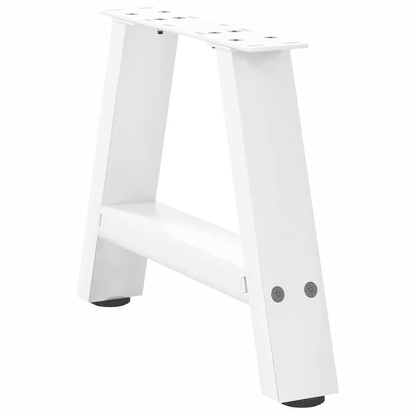 vidaXL Soffbordsben A-formade 2 st vit 30x(30-31) cm stål