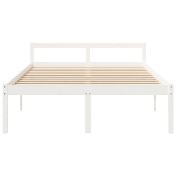 vidaXL Säng vit 160x200 cm massiv furu