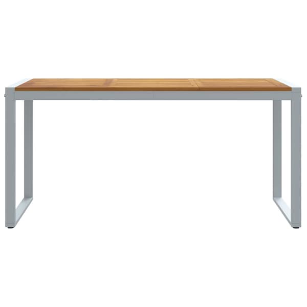 vidaXL Hagebord Grå 160 x 80 x 75 cm Solid akasietre