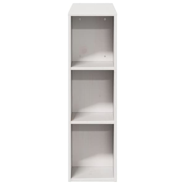 vidaXL Hodegavl med oppbevaring hvit 75 cm heltre furu