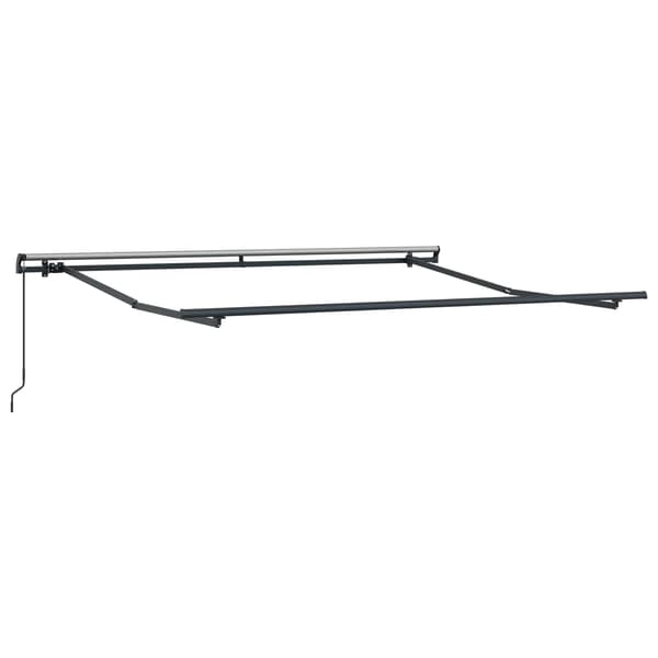 vidaXL Utfällbar markis Beige 350 x 250 cm Polyester och Stål