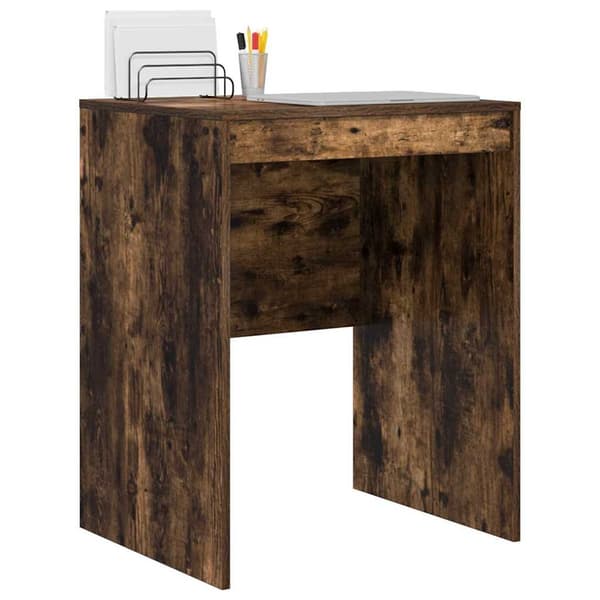 vidaXL Skrivebord Røkt eik 60 x 50 x 76 cm