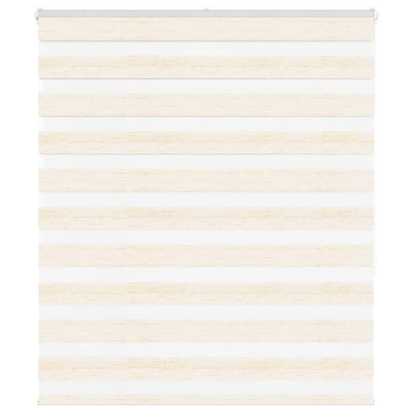 vidaXL Sebragardin marmor beige stoff bredde 120,9 cm polyester