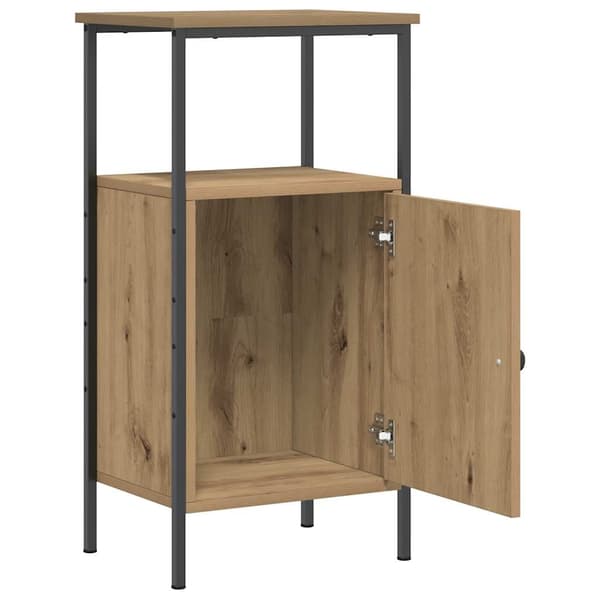 vidaXL Nattbord artisan eik 41x31x80 cm konstruert tre