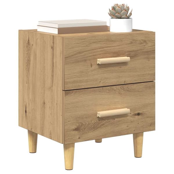 vidaXL Sengeskap 2 pcs Artisan Eik 40 x 35 x 47.5cm Konstruert tre