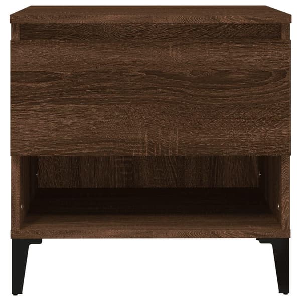 vidaXL Sidebord brun eik 50x46x50 cm konstruert tre
