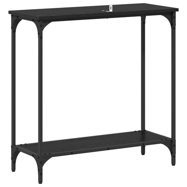 vidaXL Konsollbord Svart eik 75 x 30.5 x 75 cm Konstruert tre