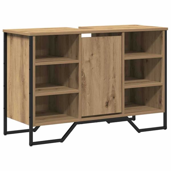 vidaXL Baderomsvaskeskap Artisan Eik 91 x 35 x 60 cm Konstruert tre