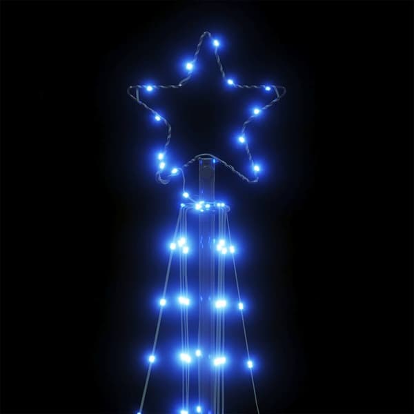 vidaXL LED Juletre 363 LEDs Blå 182 cm