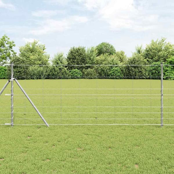 vidaXL Stängselstolpe Galvaniserad 50 x 1 m Stål