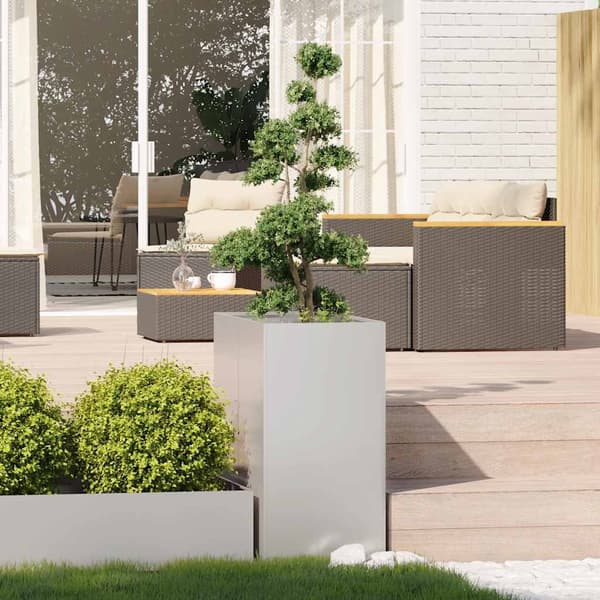 vidaXL Plantekasse 40x80x80 cm rustfritt stål