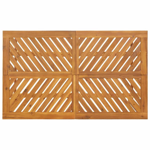 vidaXL Hage Spisegruppe 5 pcs Brun Solid akasietre
