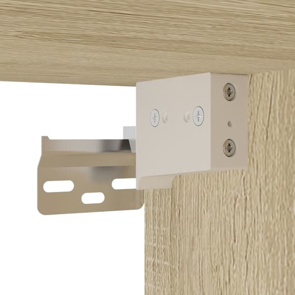 vidaXL Hyller sonoma eik 60x8,5x58 cm konstruert tre