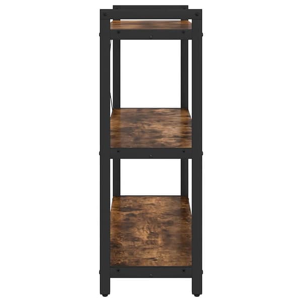 vidaXL Hyllsystem Rökt ek 80 x 30 x 85 cm Konstruerat trä