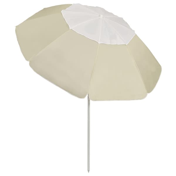 vidaXL Strandparasoll sandgul 300 cm
