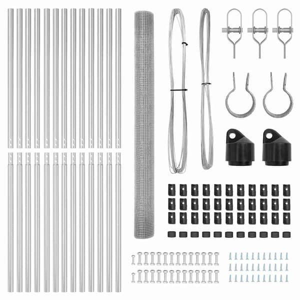 vidaXL Stängselstolpe Silver
