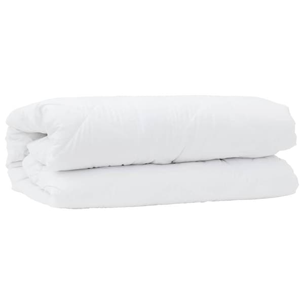 vidaXL Täckeset med kudde 2 pcs Vit Mikrofiber