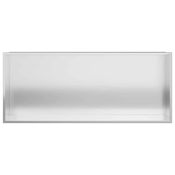 vidaXL Dusjniche sølv 75 x 30 x 9,5 cm Rustfritt Stål