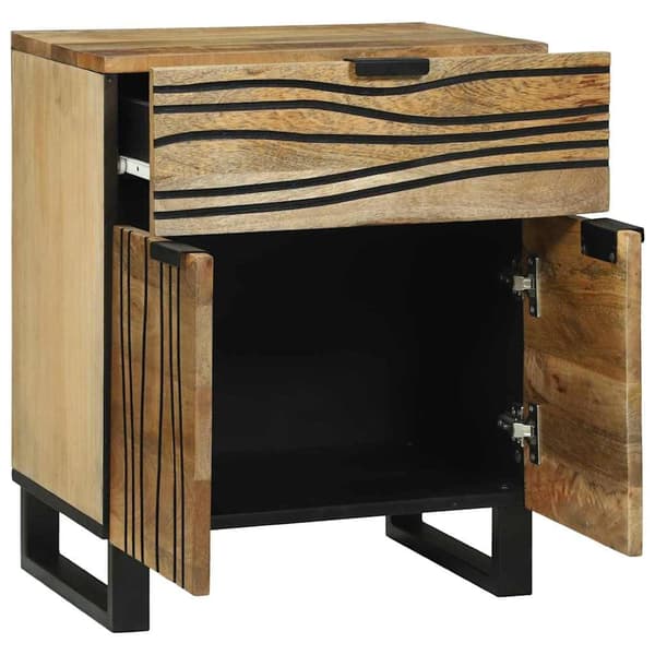 vidaXL Sideboard 60x33x75 cm Massivt Mangoträ