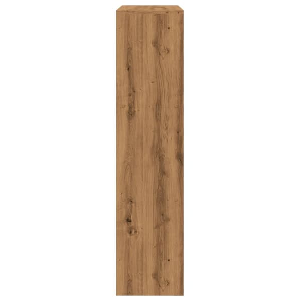 vidaXL Bokhylle 3 etasjer artisan eik 123x29x123 cm konstruert tre