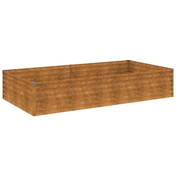 vidaXL Odlingslåda 195x100x36 cm rosttrögt stål