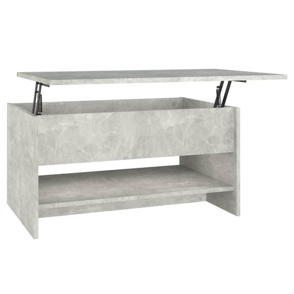 vidaXL Soffbord betonggrå 80x50x40 cm konstruerat trä