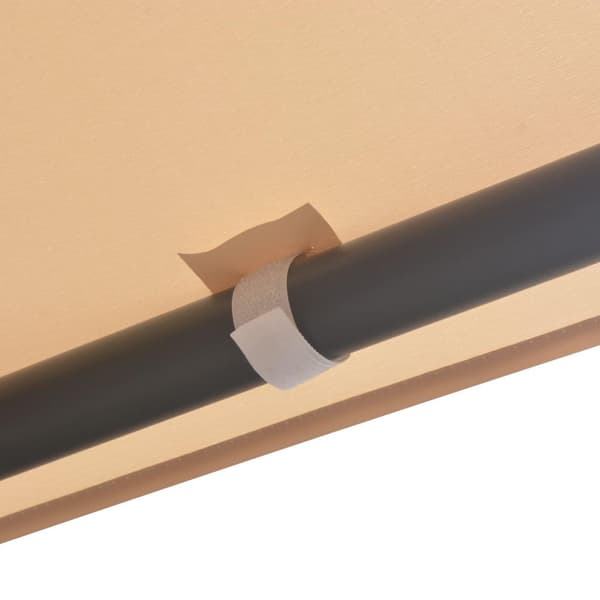 vidaXL Paviljong 3x3 m stål beige