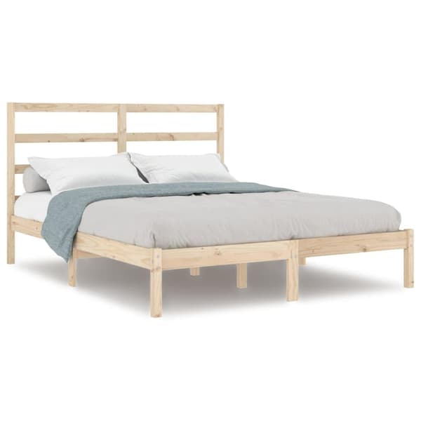 vidaXL Sengeramme heltre 135x190 cm Double