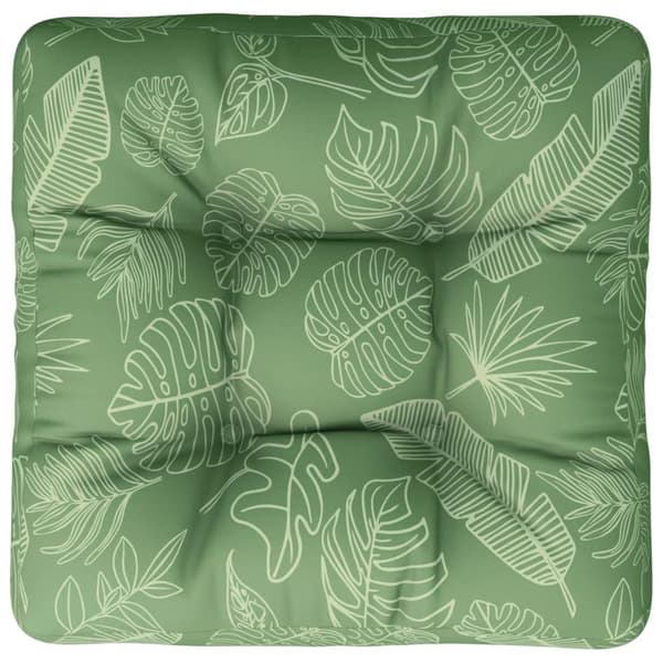 vidaXL Palldyna bladmönster 60x60x12 cm tyg