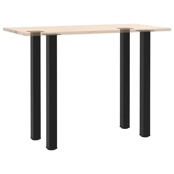 vidaXL Soffbordsben 4 st svart 110-112 cm stål