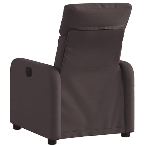 vidaXL Reclinerfåtölj mörkbrun tyg