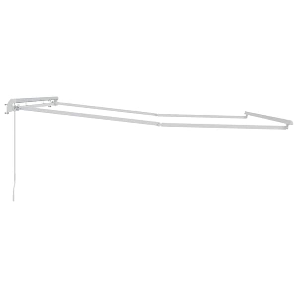 vidaXL Markise Hvit 4 × 3 m Metall